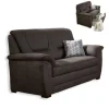 2-Sitzer Sofa – Braun – Mit Staukasten – Bonellfederkern 7