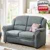 Polsterpower 2-Sitzer-Sofa – Grau-blau – Microfaser 5
