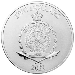 Niue – 2 NZD DreamWorks Shrek COLOR 2021 – 1 Oz Silber COLOR Blister 8
