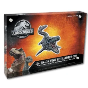 Niue – 5 NZD Jurassic Park Mosasaurus 2022 – 2 Oz Silber 12
