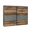 Schwebetürenschrank – Old Wood Vintage-Betonoptik – 2 Türen – 269,9 Cm 7