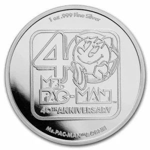 Niue – 2 NZD 40 Jahre Miss Pac Man 2021 – 1 Oz Silber PROOF 9