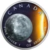 Kanada – 5 CAD Maple Leaf Sonnensystem (2.) Merkur – 1 Oz Silber Color 10