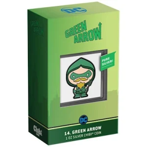 Niue – 2 NZD Chibi DC (14.) Green Arrow(TM) 2021 – 1 Oz Silber 12
