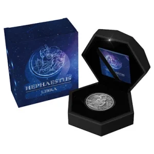 Samoa – 5 Dollar Olympians & Zodiac: Hephaestus VS Waage 2021 – 2 Oz Silber 13