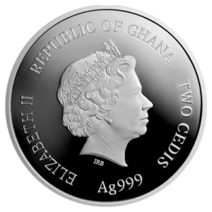 Ghana – Baby Sternzeichen Serie (3.) Fisch/Pisces- 1/2 Oz Silber 8