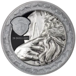 Palau – 2 USD Eternal Sculptures: Moses 2022 – 3 Oz Silber 9