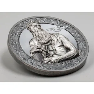 Palau – 2 USD Eternal Sculptures: Moses 2022 – 3 Oz Silber 11