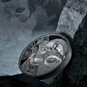 Mongolei – 1.000 Togrog Magnificent Argali 2022 – 2 Oz Silber Black Proof 13