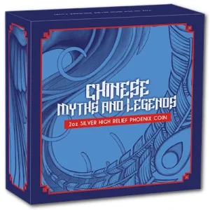 Australien – 2 AUD Myths & Legends: Phoenix 2022 – 2 Oz Silber Proof HighRelief 15