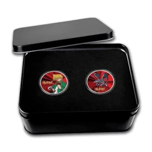 Niue – 4 NZD 25 Jahre Yu Gi Oh! 2 Coin Set Joey Wheeler / Black Dragon 2022 – 2*1 Oz Silber Color 9