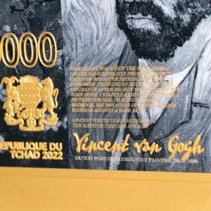 Tschad – 10000 Francs Vincent Van Gogh Almond Blossom – 2 Oz Silber 15
