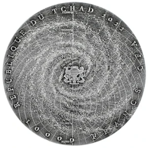Tschad – 10000 Francs Die Milchstrasse / Milky Way 2022 – 2 Oz Silber 8