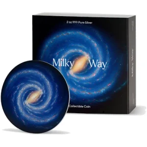 Tschad – 10000 Francs Die Milchstrasse / Milky Way 2022 – 2 Oz Silber 12