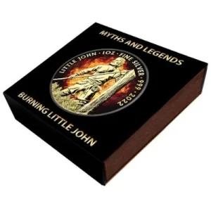 Großbritannien – 2 GBP Myth & Legends (3.) Burning Little John 2022 – 1 Oz Silber Ruthenium 12