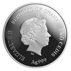 Ghana – Baby Sternzeichen Serie (12.) Wassermann/Aquarius – 1/2 Oz Silber 8