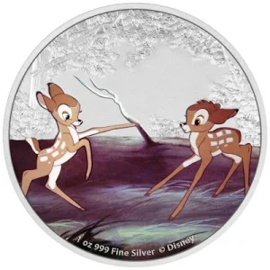 Niue – 2 NZD Disney 80 Jahre Bambi Und Feline 2022 – 1 Oz Silber 9
