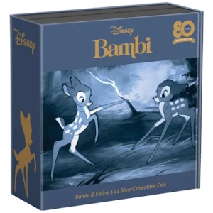 Niue – 2 NZD Disney 80 Jahre Bambi Und Feline 2022 – 1 Oz Silber 15