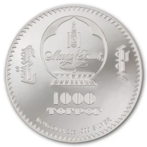 Mongolei – 1000 Togrog Into The Wild: Löwe (Lion) 2022 – 2 Oz Silber 9