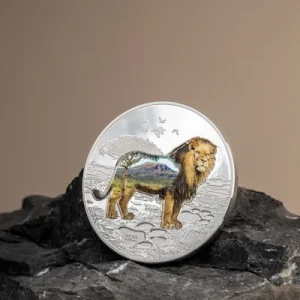 Mongolei – 1000 Togrog Into The Wild: Löwe (Lion) 2022 – 2 Oz Silber 13