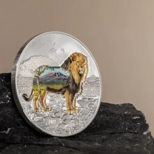 Mongolei – 1000 Togrog Into The Wild: Löwe (Lion) 2022 – 2 Oz Silber 15