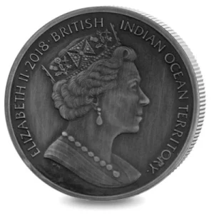 British Indian Ocean Territory – 4 GBP Mythical Creatures: Minotaur – 2 Oz Silber HR AntikFinish 7