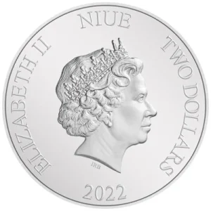 Niue – 2 NZD Women In History: Boudicca (2.) 2022 – 1 Oz Silber PP Color 11