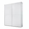 Schwebetürenschrank – Weiß – 2 Kleiderstangen – 170 Cm 5