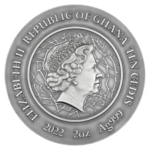 Ghana – 10 Cedis Meisterstücke: Van Gogh Sunflowers 2022 – 2 Oz Silber 9
