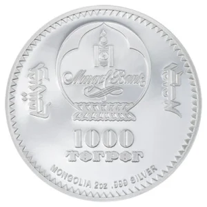 Mongolei – 1000 Togrog Peter Carl Fabergé Tsarevich Egg – 2 Oz Silber PP 7