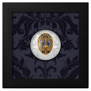 Mongolei – 1000 Togrog Peter Carl Fabergé Tsarevich Egg – 2 Oz Silber PP 9