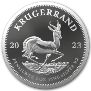 Südafrika – Krügerrand 2023 – 2 Oz Silber Polierte Platte 8