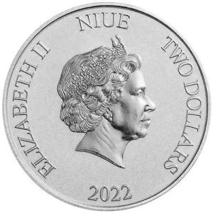 Niue – 2 NZD Disney(TM) Donald Duck Christmas 2022 – 1 Oz Silber / Nur 15.000!!! 6