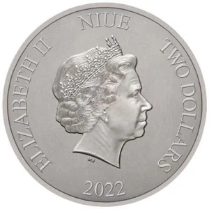 Niue – 2 NZD Herr Der Ringe(TM): (4.) Schicksalsberg 2022 – 1 Oz Silber Antik Finish 11