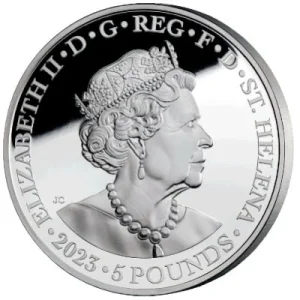 St. Helena – 5 Pfund The Faerie Queene (2.) Una And The Lion 2023 – 5 Oz Silber PP 6