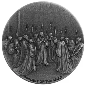 Niue – 2 NZD Bibelserie Empfängnis Heiliger Geist (Descent Of The Spirit) 2022 – 2 Oz Silber 8