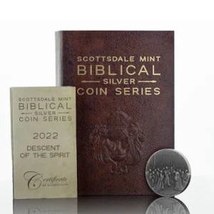 Niue – 2 NZD Bibelserie Empfängnis Heiliger Geist (Descent Of The Spirit) 2022 – 2 Oz Silber 12
