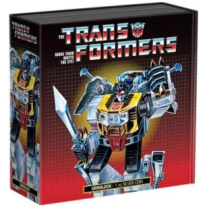 Niue – 2 NZD Transformers(TM) (4.) Grimlock(TM) 2022- 1 Oz Silber PP Color 12