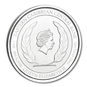 Montserrat – 2 Dollar EC8_5 Schildkröte (Turtle) 2022 – 1 Oz Silber 13