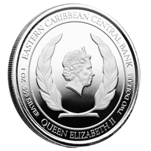 St. Lucia – 2 Dollar EC8_5 Paar (Couple) PP 2022 – 1 Oz Silber Color 11