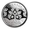 Grenada – 2 Dollar EC8_5 Muskatnussbaum (Nutmeg Tree) 2022 – 1 Oz Silber 14