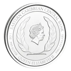 Grenada – 2 Dollar EC8_5 Muskatnussbaum (Nutmeg Tree) 2022 – 1 Oz Silber 13