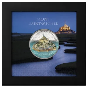 Cook Islands – 10 CID Mont Saint Michel 2023 – 2 Oz Silber PP Ultra High Relief Color 9