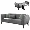 Schlafsofa – Grau – 2-fach Verstellbar 5