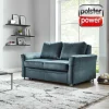 Polsterpower 2-Sitzer-Sofa – Marine – Federkern – Mit Rückenkissen 5