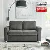 Polsterpower 2-Sitzer-Sofa – Schwarz – Federkern – Mit Rückenkissen 7