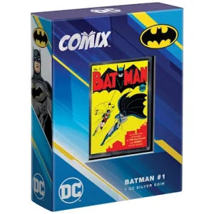 Niue – 2 NZD DC Comics(TM): Batman(TM) #1 – 1 Oz Silber PP Color 12