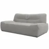 Sofa 2-Sitzer – Hellgrau – Webstoff 5