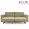 Sofa Mit 2 Hockern – LOOKS By Wolfgang Joop – Beige-braun – Armlehne Mit Regal – 252 Cm 7