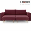 Sofa Mit 2 Hockern – LOOKS By Wolfgang Joop – Beere – Armlehne Mit Regal – 252 Cm 7